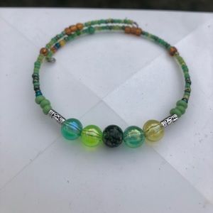 Beaded Memory Wire Bracelet